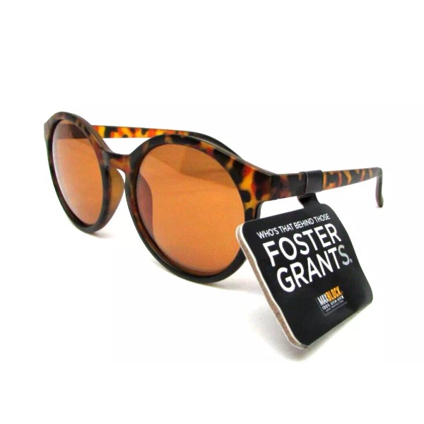 Foster Grant Maxblock Tortoise Sunglasses CALI 7 TRT 100% UV