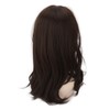 Women Synthetic Wig Long Straight Black Wigs Elastic Hair Wig