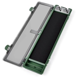 AhfuLife Carp Fishing Hook Storage Box, Carp Rig Box Stiff Hair Rig Board with 12pcs Pins, Carp Fishing Rig Container for Carp Fishing Accessories (style 2)
