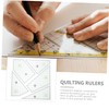 KONTONTY Quilting Rulers for Cutting Sewing Accessories 5pcs Quilting Ruler