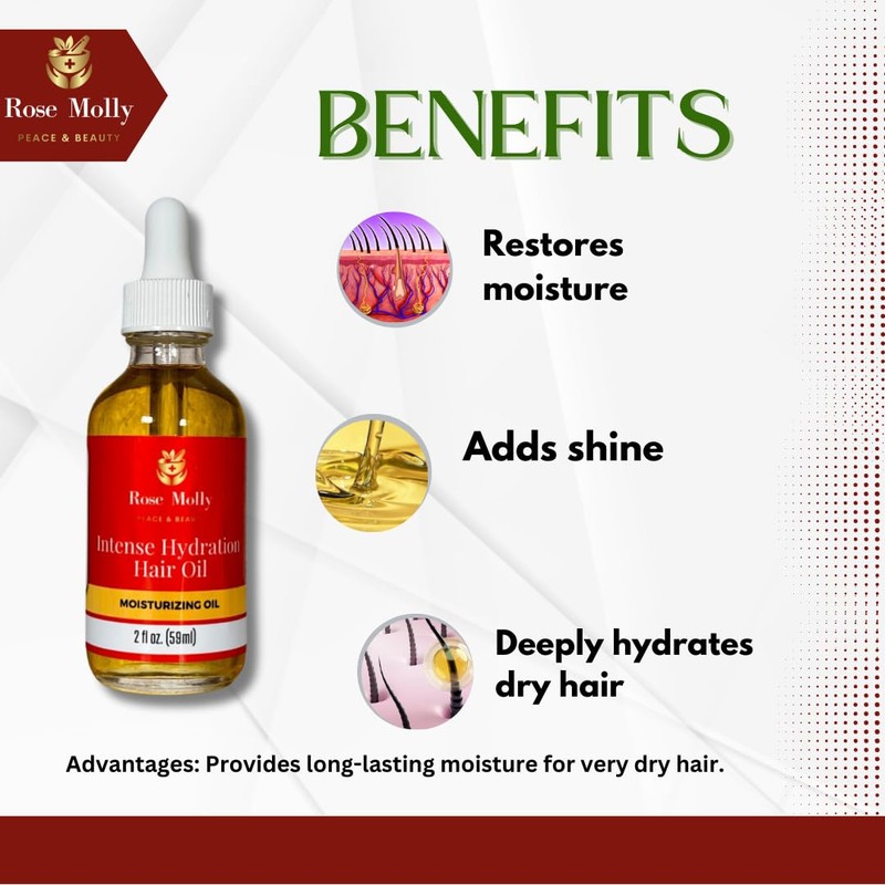 Rose Molly Rose Molly Intense Hydration Hair Oil (2oz) (2