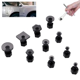QinZiEn 10pcs Car Dent Extractor Tool,Car Dent Puller,Dent Removal Kit,Car Dent Repair Kit,Dent Remover Tool for Car,Car Dent Suction Puller,Automotive Tools,Paintless Dent Removal Kit,Dent Repair