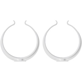 100 mm, 2 pieces pipe clamp for round ventilation pipe, wall brackets made of plastic, mounting on wall or ceiling, for supply air or exhaust ventilation systems