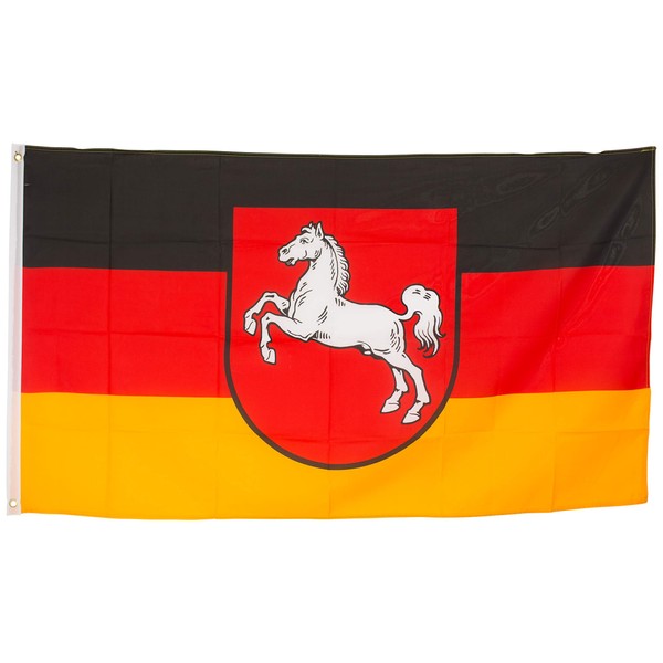 Federal and State Flag Made of Weatherproof Material with Metal