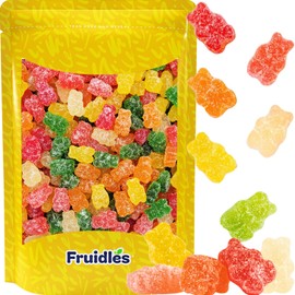 Fruidles Assorted Sour Gummy Bears Great for Parties, Events, Birthday, and Snacking (1 Pound)