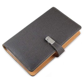 [FUPUTWO] Business Card Holder, Business Card Holder, Point Card Case, Notebook, Large Capacity, gray