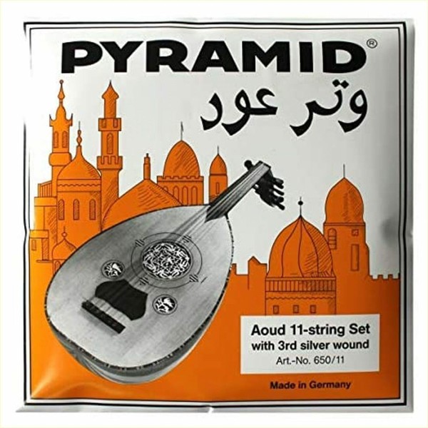 Pyramid ARABIC AOUD (Orange Label) Nylon 11-string Set (with D3