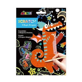 Avenir Scratch 4 Magic Dragons for 3+ Age, 4pcs