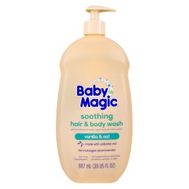 Baby Magic Soothing Hair & Body Wash, Vanilla & Oat, 30 Fl Oz