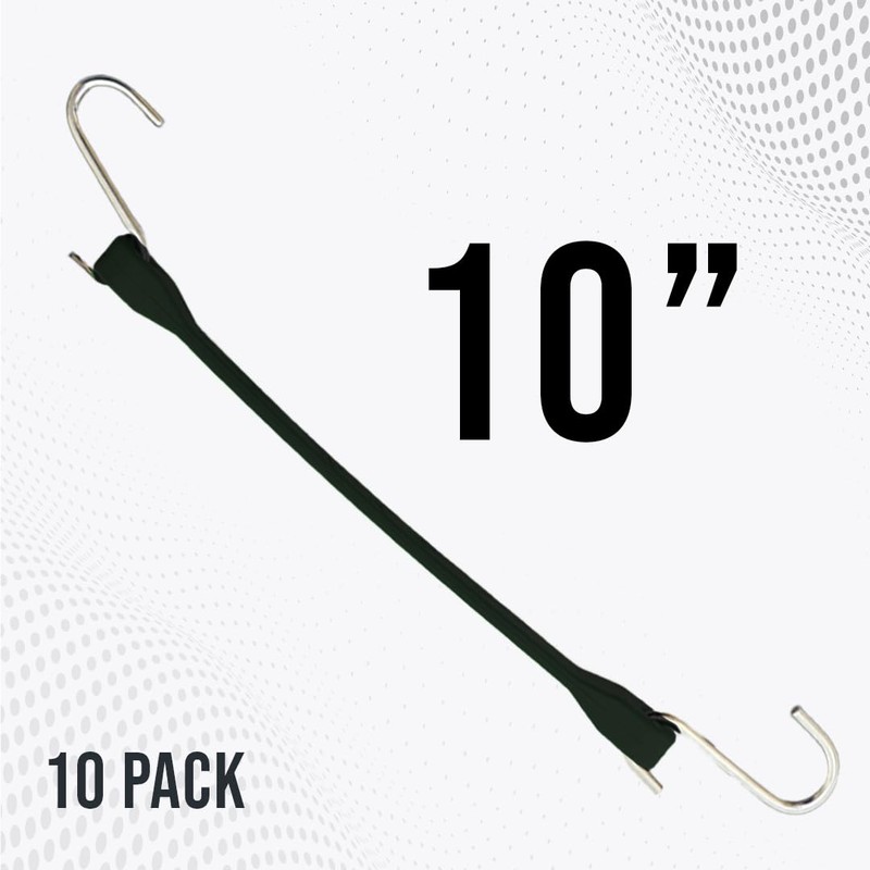 Boxer 10" EPDM Rubber Bungee Cords Heavy Duty Outdoor with