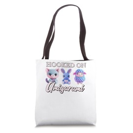 Hooked On Amigurumi Crochet Cute Crocheting Tote Bag