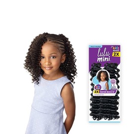 Sensationnel Crochet Braids Lulu Mini Fully Folded 2X Water Wave 10" (1-pack, 1B)