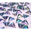 Unbranded CraftbuddyUS 100pcs 16mm Sew On AB Clear Triangle Shape