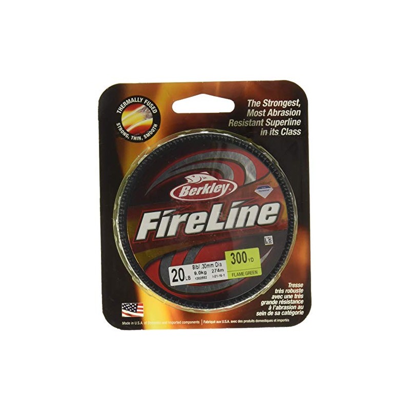 Berkley FireLine Fused Original,Flame Green,20/8 Lb, 125 Yd