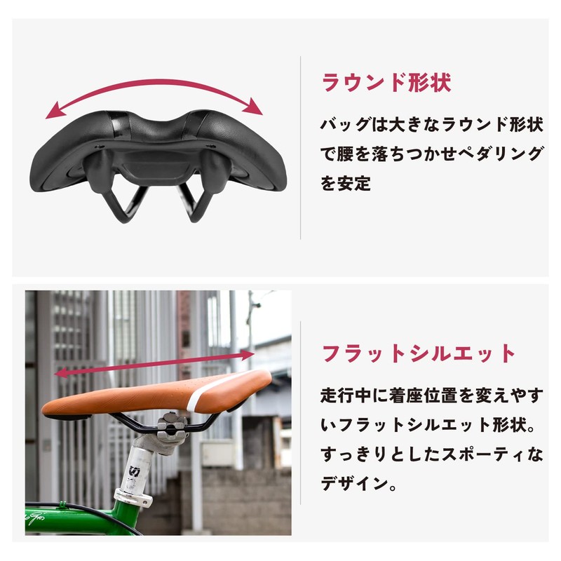 GORIX A6-1 Bicycle Slow Rising Saddle (Black x Blue)