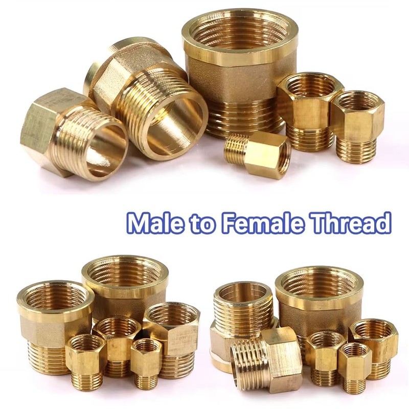 MiJunHD 2PCS Brass Reducer Connector | BSP Female Thread G3/4≈25mm