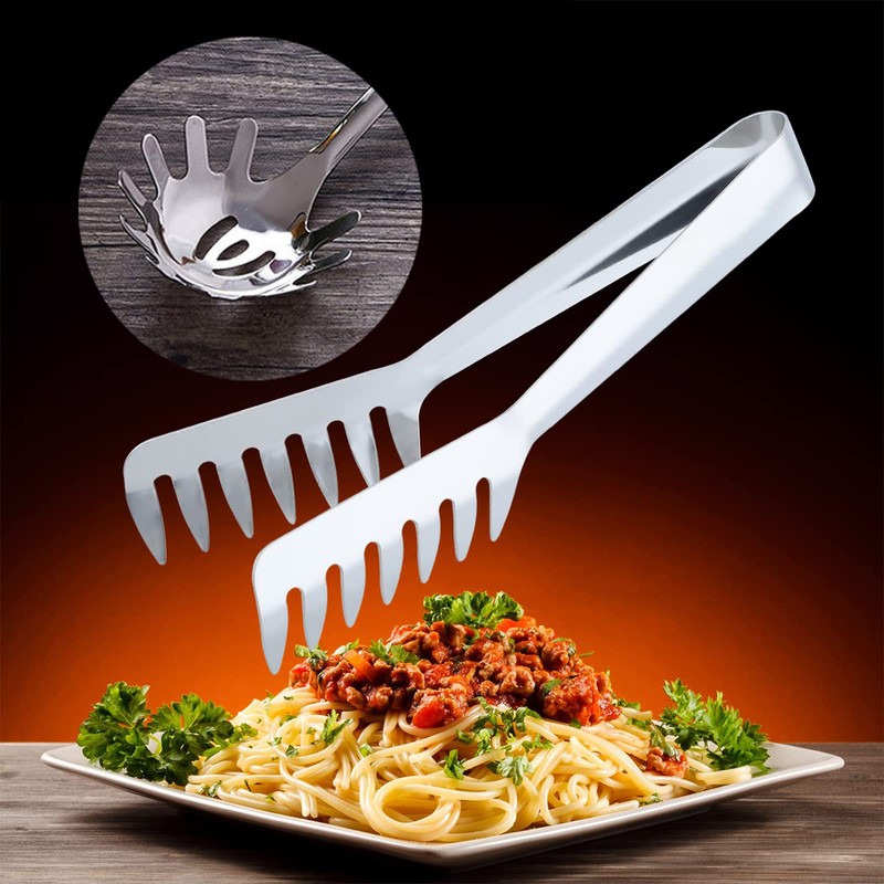 Spaghetti Server Set, Stainless Steel Spaghetti Tongs, Stainless Steel Pasta