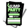 ONDTOM Jump Trampoline Birthday Party Invitations With Envelopes(4" x 6")-