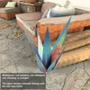 Tequila Sculpture Iron Plant Decor Metallic Luster Home Decoration for