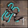 Rugged Rosaries® - Saint Kateri Turquoise Paracord Rosary