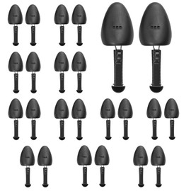 WOCTDTHW Shoe Trees for Sneakers 12 Pairs Black Shaper Plastic Men Shoe Stretcher Shape Boot Holder