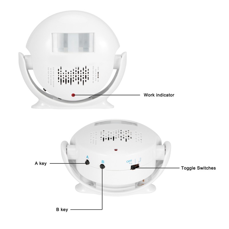 Waytronic Welcome Doorbell Alarm IR Infrared Sensor Voice Prompt Door