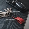 VULKIT Llavero de cuero genuino para hombres y mujeres Accesorios