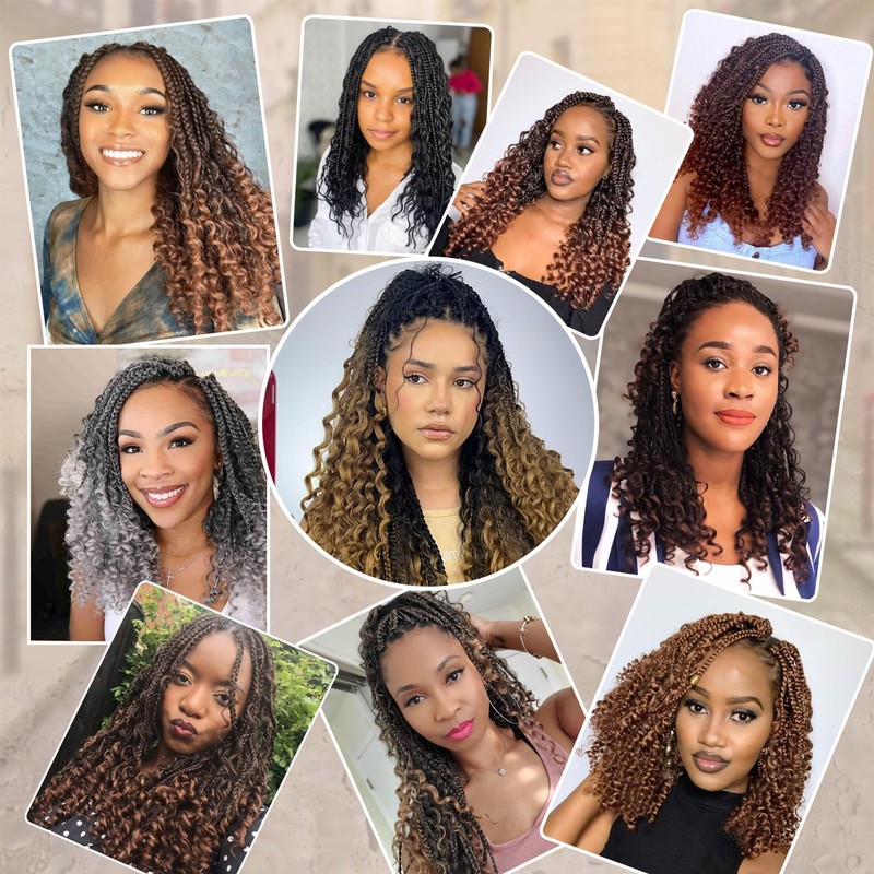 8 Inch Goddess Box Braids Crochet Hair for Black Women