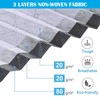 Underbed Storage Bag, 3 Pack Foldable Large Capacity Storage Non-Woven