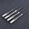 4pcs Square Hole Drill Bits 1/4 5/16 3/8 1/2 Wood