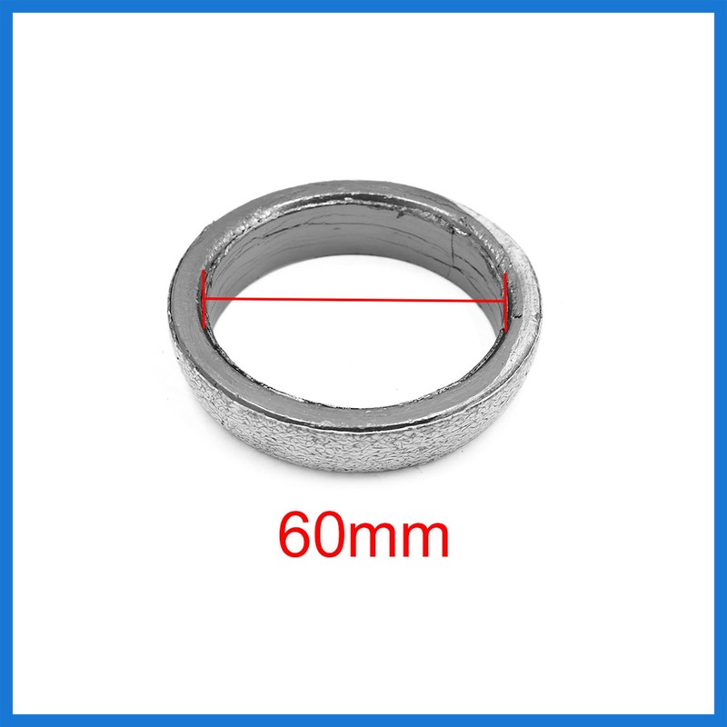 VekAuto 2pcs 60mm Car Exhaust Pipe Header Manifold Downpipe Donut