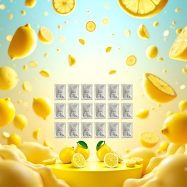 20 Pack Car Air Vent Clip Freshener Refills Solid Fragrance Replacement Pads, Long Lasting Air Freshener for Car accessories for Women Men (Lemon)