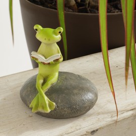 Kawabata Trading Figurine Reading Frog 1202PKC014