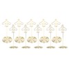 Lwuey Table Photo Holder, Pack of 10 Gold Aeroplane Metal