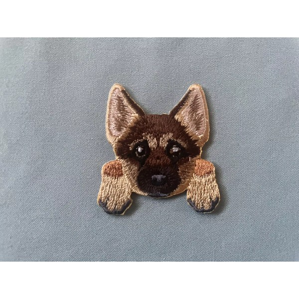 Unbranded German Shepherd Dog Puppy Iron On Patch 1.5 inch