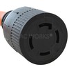 AC WORKS 30-Amp 4-Prong Dryer Outlet 14-30 Piggy-Back Plug Adapter