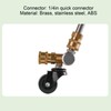 Undercarriage Cleaner Swivel Wheel with 1/4in Quick Connector Brass Pressure