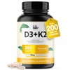 LIFE 360+ Vitamina K2 D3 | 200 cápsulas | 480mg
