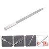 Baluue 4pcs Portable Stainless Nail File Coarse Plated Fingernail Buffer