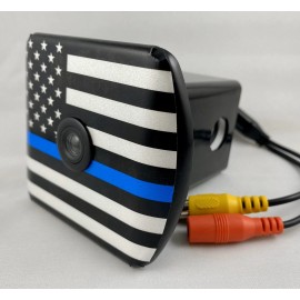 HitchVision Hitch Backup Camera Thin Blue Line Hummer Truck Jeep Wrangler F150 F250 1500
