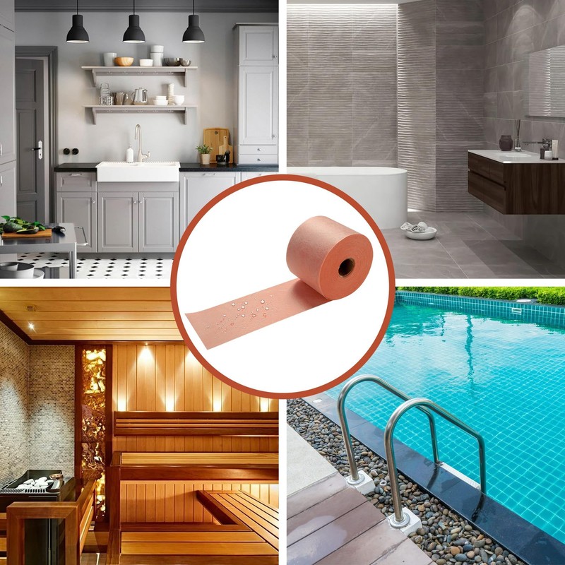 Sidasu 100FT Shower Waterproofing Membrane Roll, 5 Inch Wide