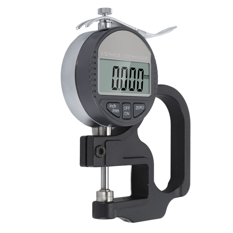 Digital Thickness Gauge 0.001mm/0.00005in 0‑12.7mm Electronic Micrometer Thickness Meter with