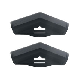 WELWIK 2PCS Black Nylon Gazebo Awning Foot Angle Center Connectors Outdoor Camping Tent Frame Fixing Accessories 140 Degree Two Way Fitting Suitable for DIY Storage Frameworks