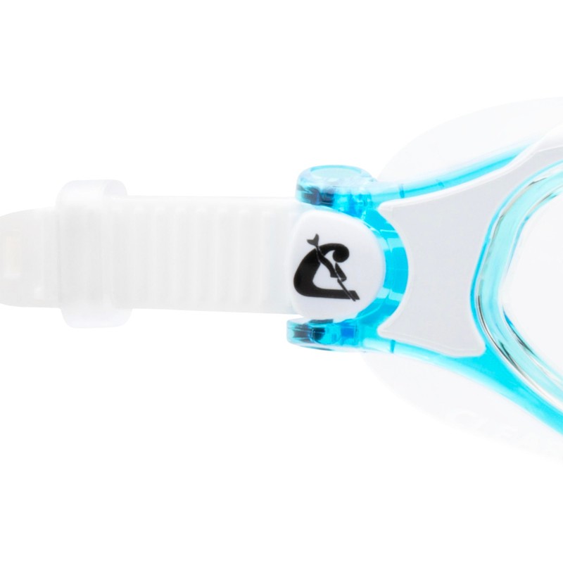 CRESSI Clear Eyes Swim Goggles, White/Aquamarine, Clear lens