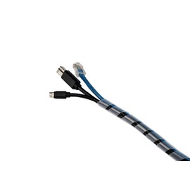 Hicab Spiral Cable Sleeve 9-65mm 2m Clear The Wrap Tube provides secure and flexible cable bundling.