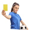 Kisangel 2 Sets Pvc Soccer Referee Cards Red Yellow Multi-purpose