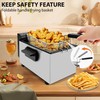 SUSTEAS 3 Liter/2.7QT Electric Deep Fryer, 1500W, Timer Control, Adjustable