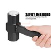 3lb Sledge Hammer - Heavy Duty Drilling Hammer with Forged