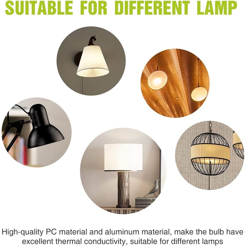 Neporal A19 Rechargeable Light Bulbs Emergency Light Bulb for Power