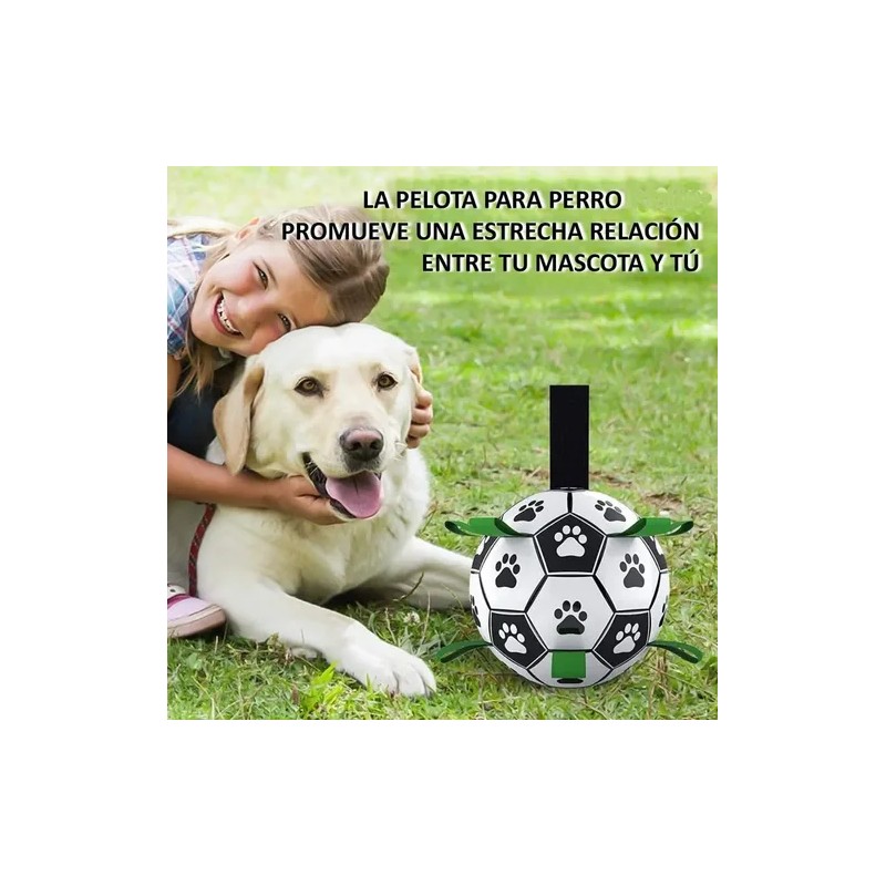 Pelota De Fútbol Para Perros Con Correas Juguete Interactiva Futbol